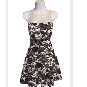 Necessary Objects Dress Floral Flowers Fit & Flare Sleeveless Roses floral